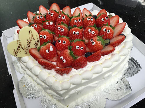 ラ・パレットの誕生日ケーキ