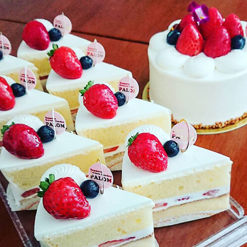 札幌スイーツガーデン パロムの誕生日ケーキ