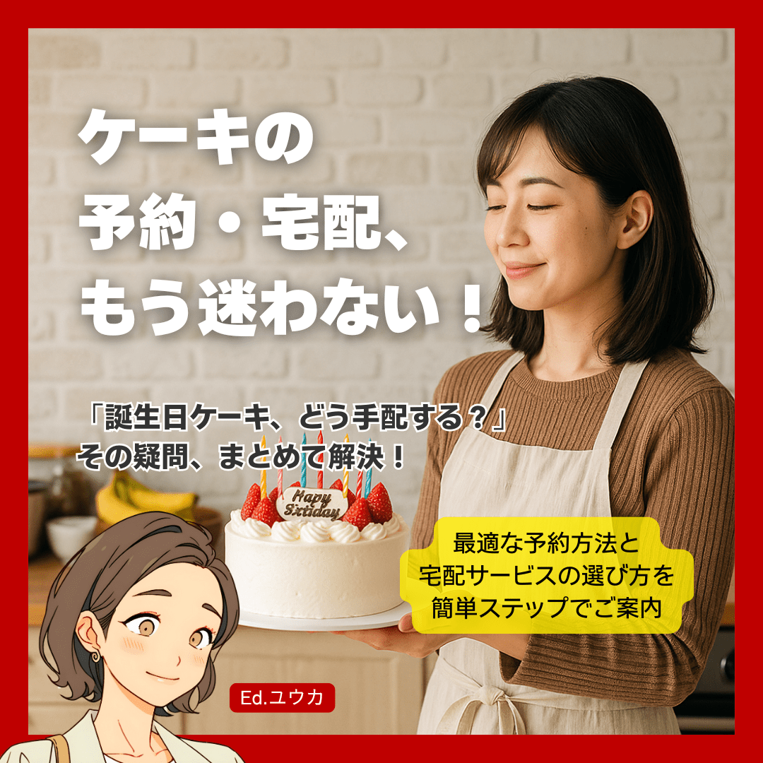 予約・宅配の疑問を解消！つくばの誕生日ケーキ手配マニュアル
